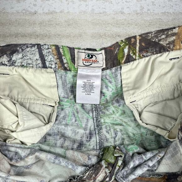 Vintage Mossy Oak Hunting Camo Tactical Pants Baggy Wide Leg Cargos Woodland 90s - Picture 4 of 5